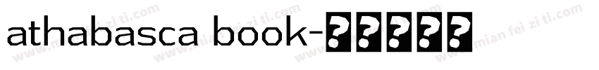 athabasca book字体转换